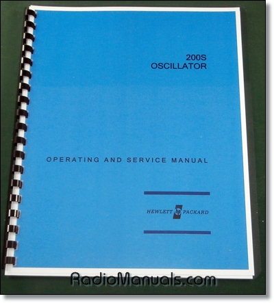 HP 200S Operating & Instruction Manual