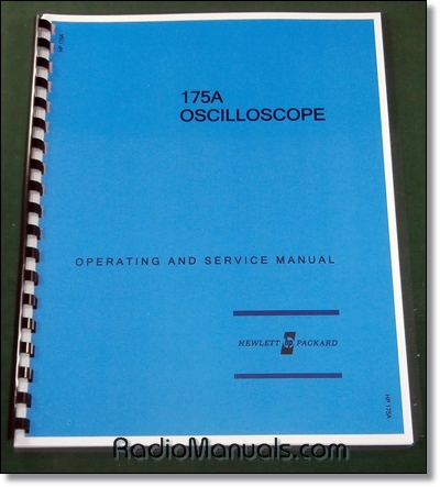 HP 175A Operating and Service Manual - Click Image to Close