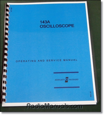 HP 143A Operating and Service Manual