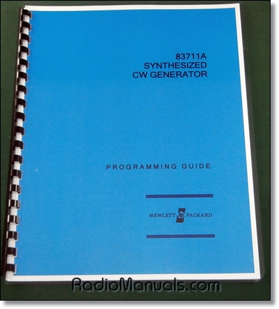 HP 83711A Programming Guide HP 83711A Programming Guide