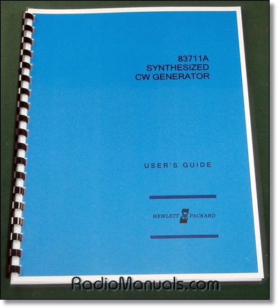 HP 83711A User's Guide HP 83711A User's Guide
