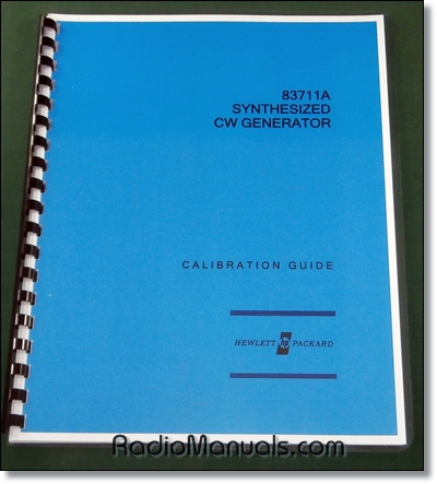 HP 83711A Calibration Guide HP 83711A Calibration Guide