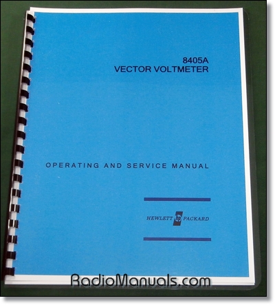 HP 8405A Operating & Service Manual