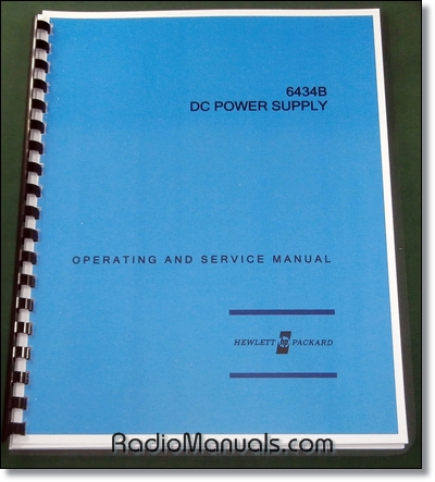 HP 6434B Operating & Service Manual HP 6434B Operating & Service Manual