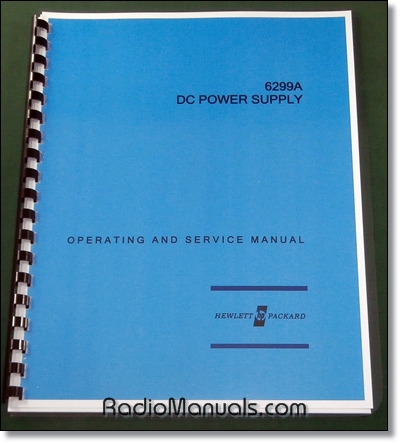 HP 6299A Operating Manual
