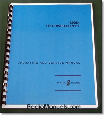 HP 6299A Operating Manual HP 6299A Operating Manual