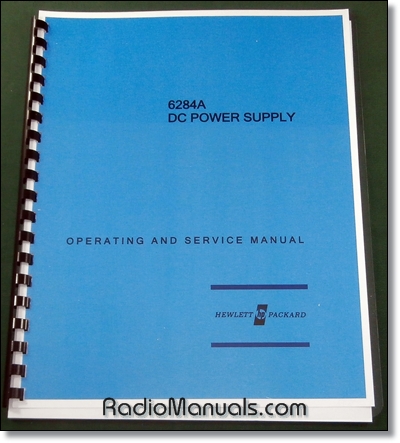 HP 6284A Operation & Service Manual - Click Image to Close