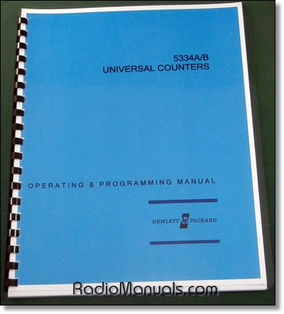 HP 5334A/B Operating & Programming Manual (early) HP 5334A/B Operating & Programming Manual (early)
