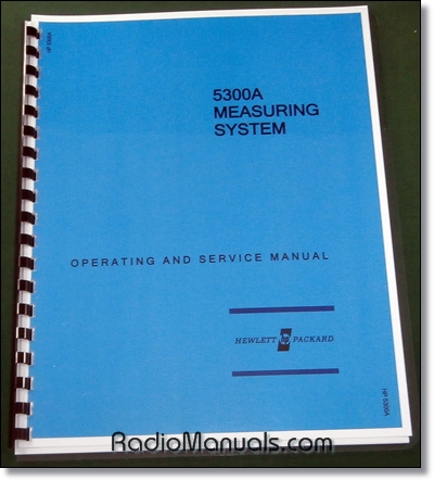 HP 5300A Service & Operation Manual HP 5300A Service & Operation Manual