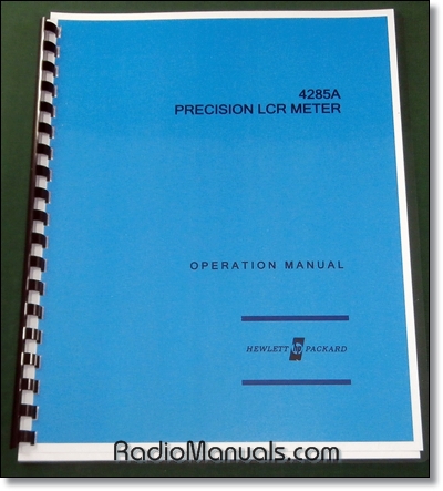 HP 4285A Operating Manual - Click Image to Close