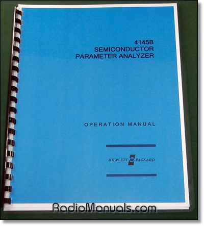 HP 4145B Operation Manual