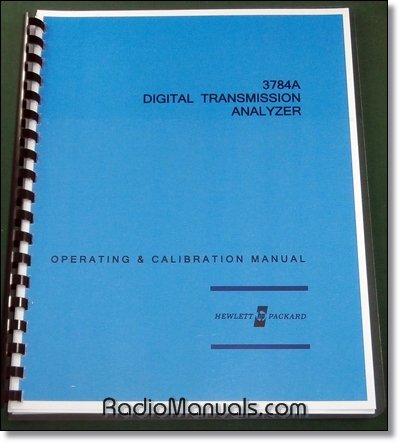 HP 3784A Operating & Calibration Manual HP 3784A Operating & Calibration Manual