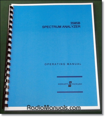 HP 3585B Operating Manual HP 3585B Operating Manual