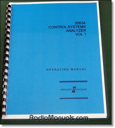 HP 3563A Operating Manual Vol 1