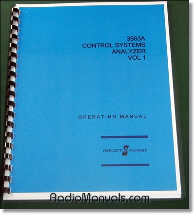 HP 3563A Operating Manual Vol 1 HP 3563A Operating Manual Vol 1