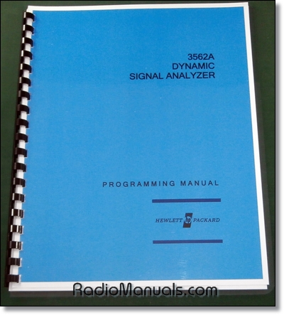 HP 3562A Programming Manual HP 3562A Programming Manual