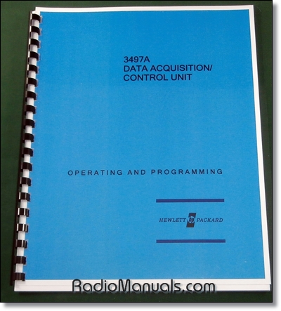 HP 3497A Operating, Programming & Configuration Manual HP 3497A Operating, Programming & Configuration Manual