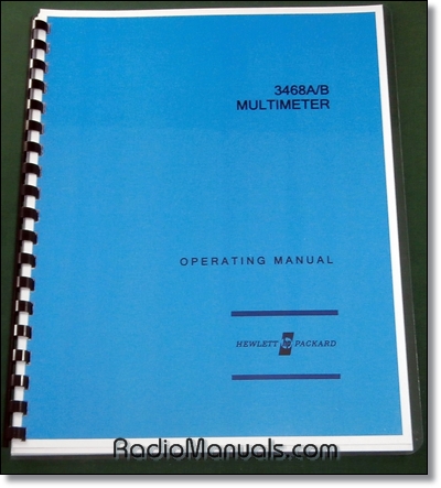 HP 3468A/B Operating Manual