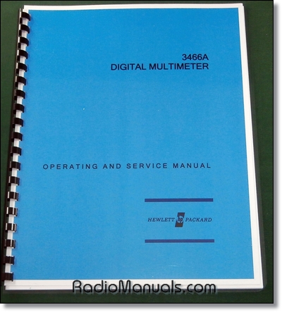 HP 3466A Operating & Service Manual - Click Image to Close