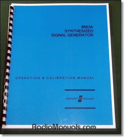 HP 8663A Operation & Calibration Manual
