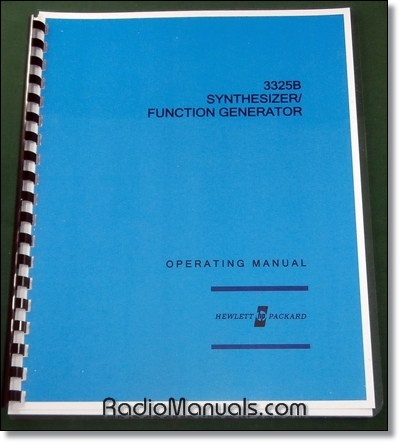 HP 3325B Operating Manual - Click Image to Close