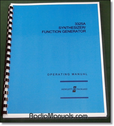 HP 3325A Operating Manual - Click Image to Close