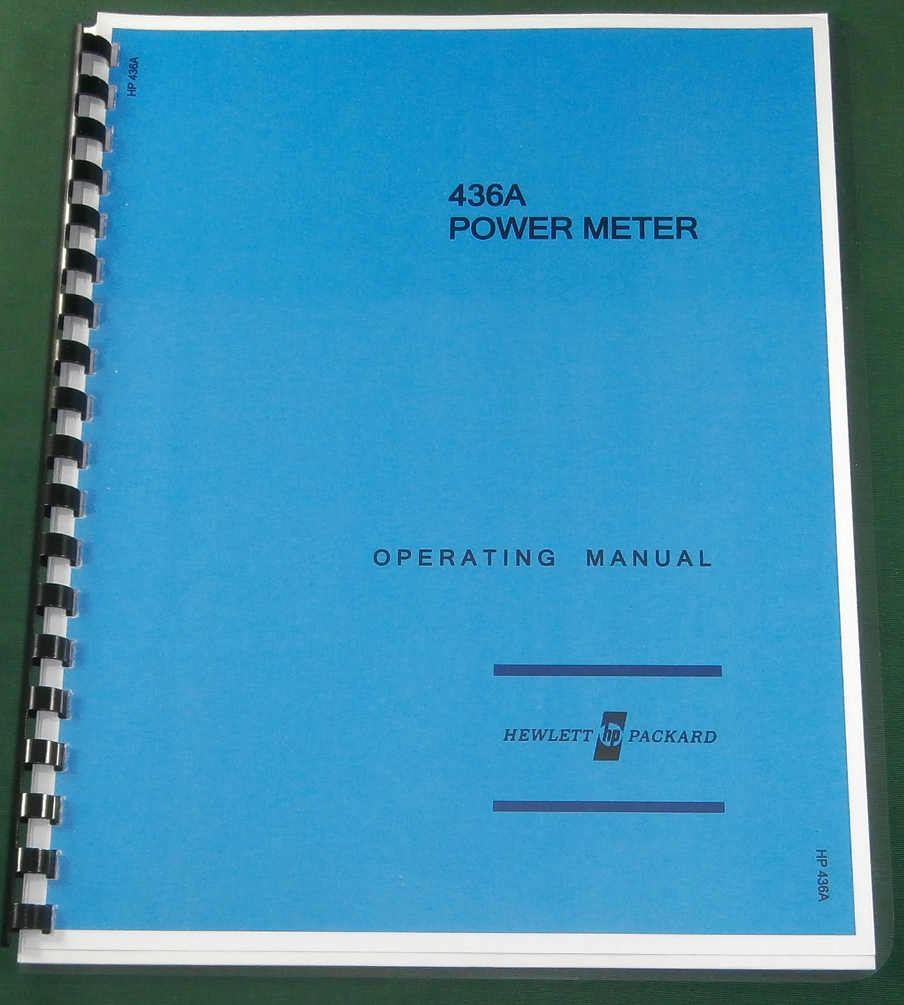 HP 436A Operation and Maintenance Manual HP 436A Operation and Maintenance Manual