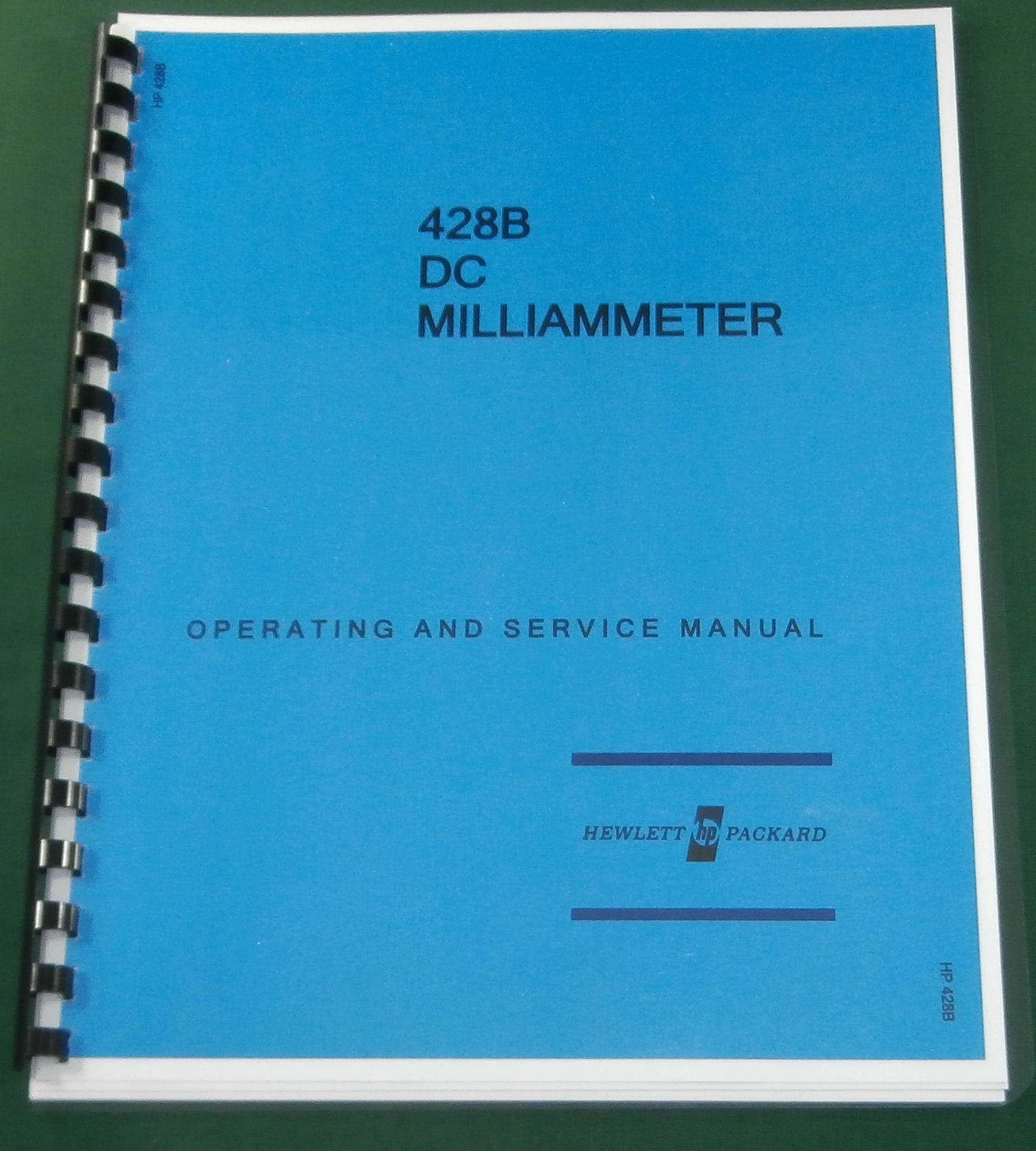 HP 428B Service & Operation Manual HP 428B Service & Operation Manual