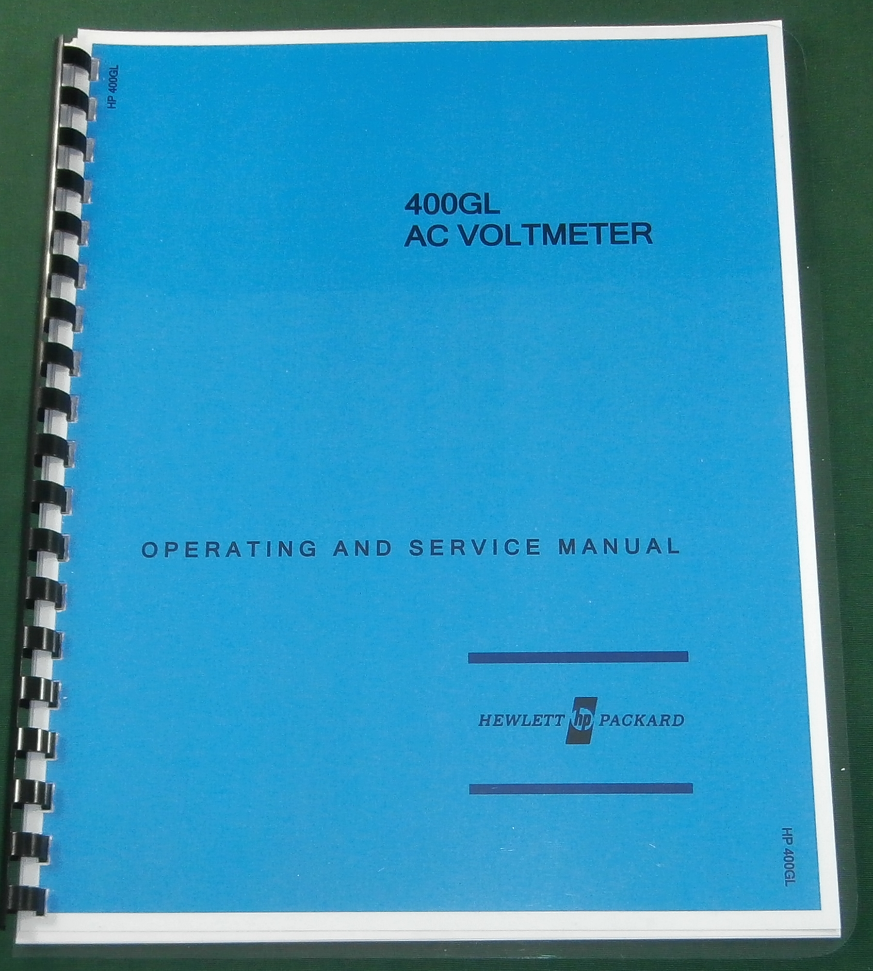 HP 400GL Service & Operation Manual HP 400GL Service & Operation Manual