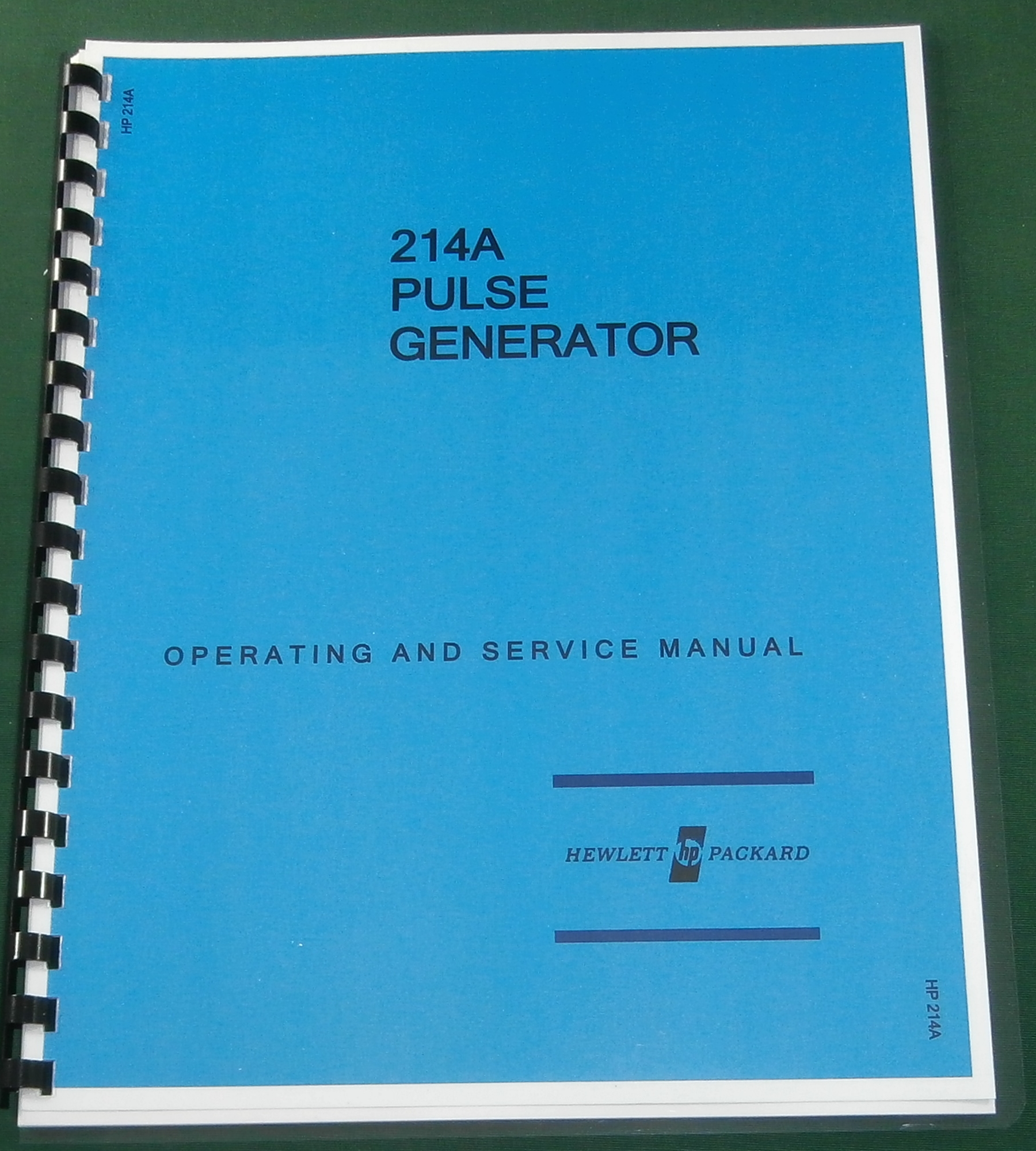 HP 214A Service & Operation Manual - Click Image to Close