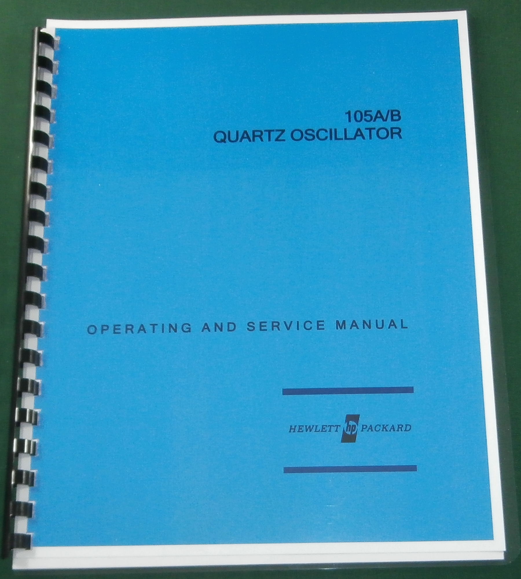 HP 105A & 105B Operating & Service Manual - Click Image to Close