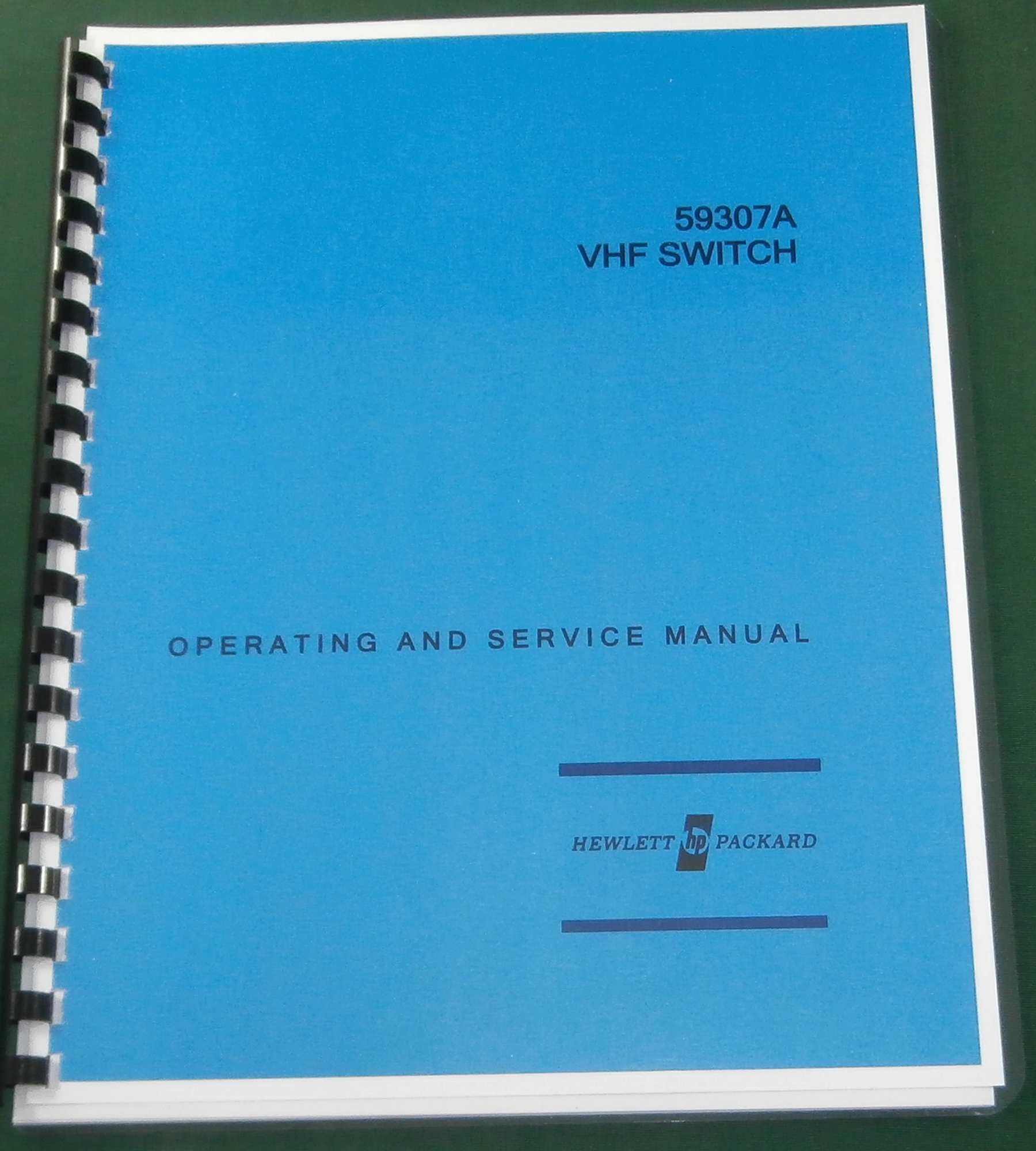 HP 59307A Operating & Service Manual HP 59307A Operating & Service Manual