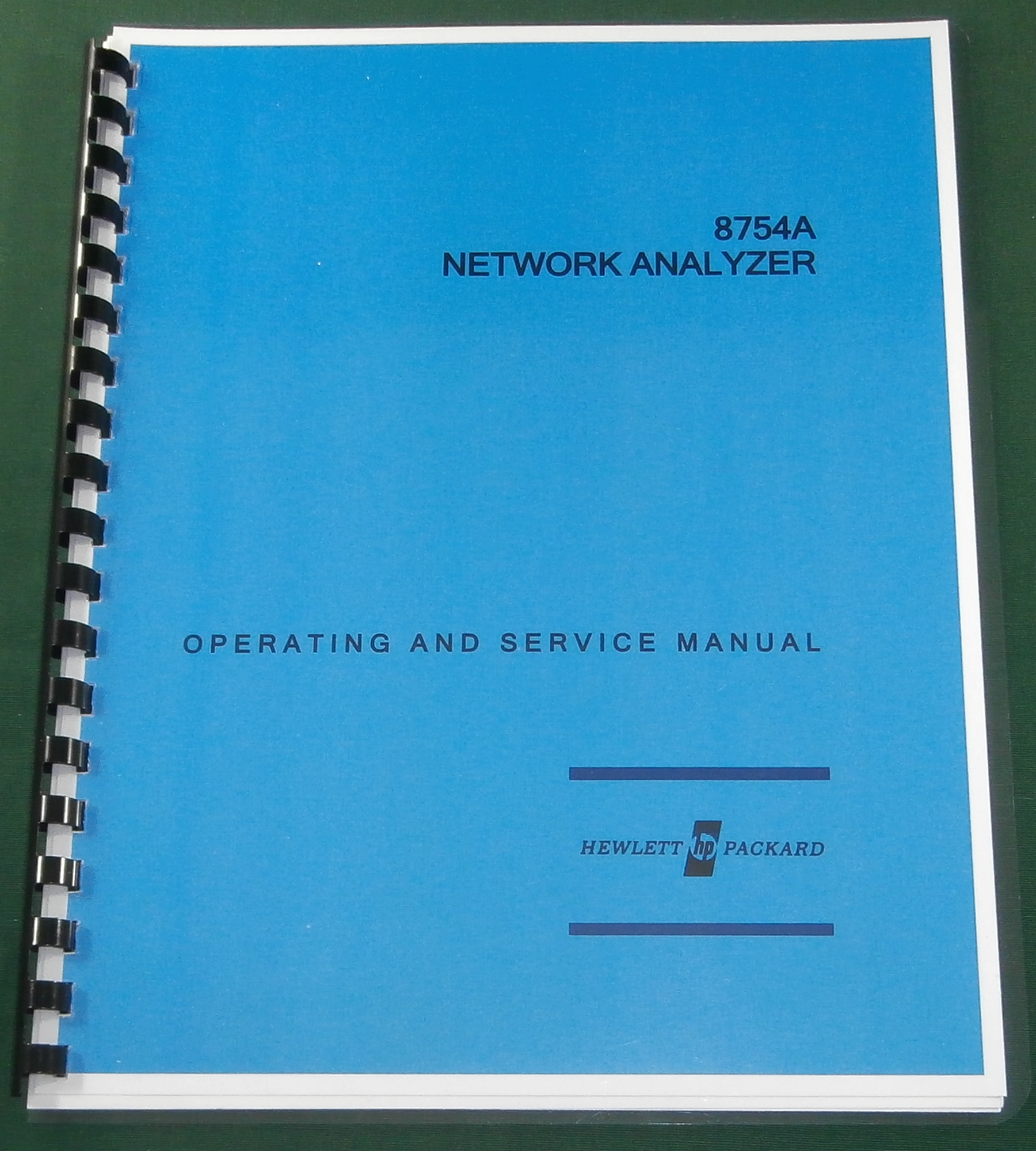 HP 8754A Operating & Service Manual HP 8754A Operating & Service Manual