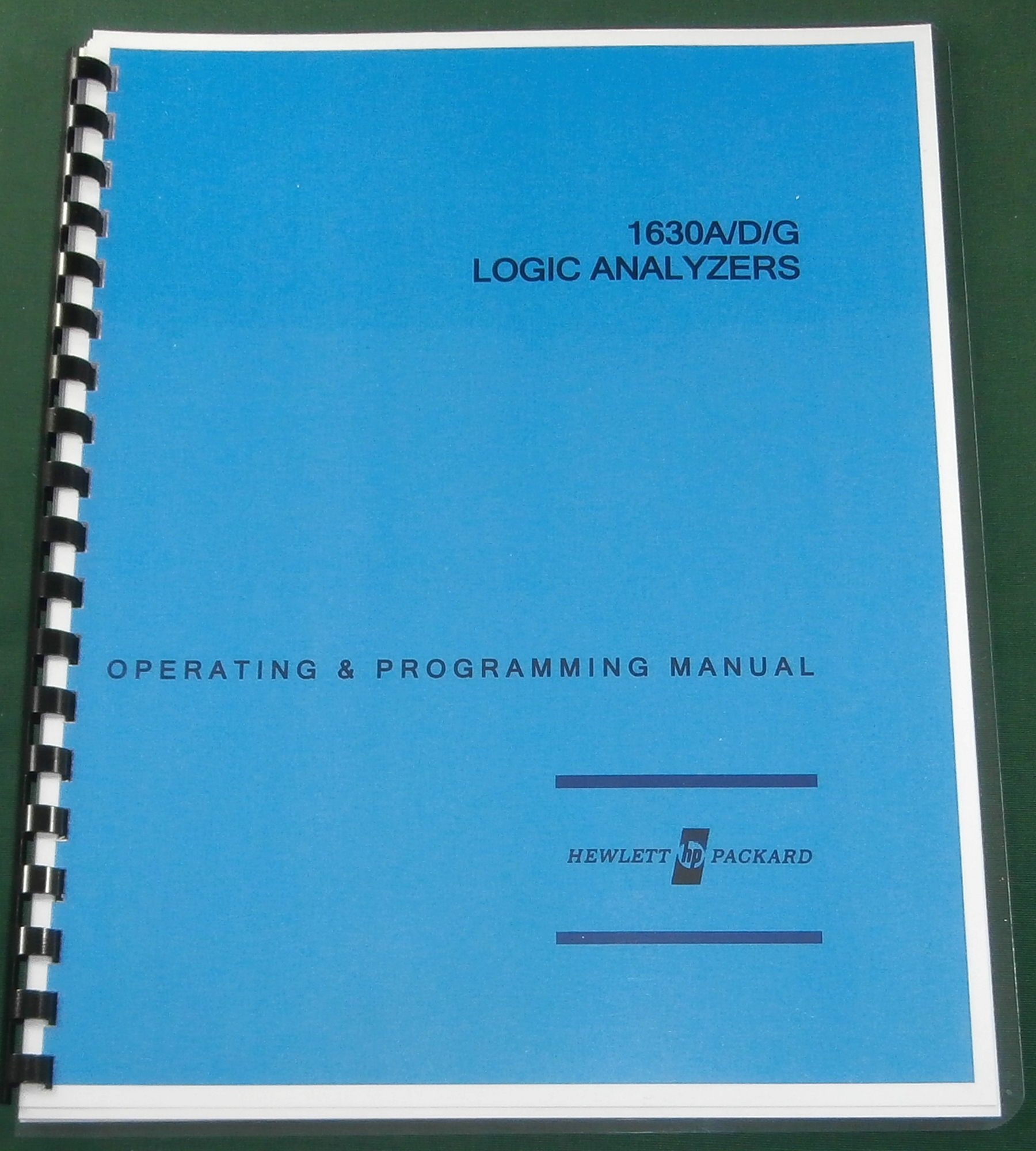 HP 1630A/D/G Operating & Programming Manual