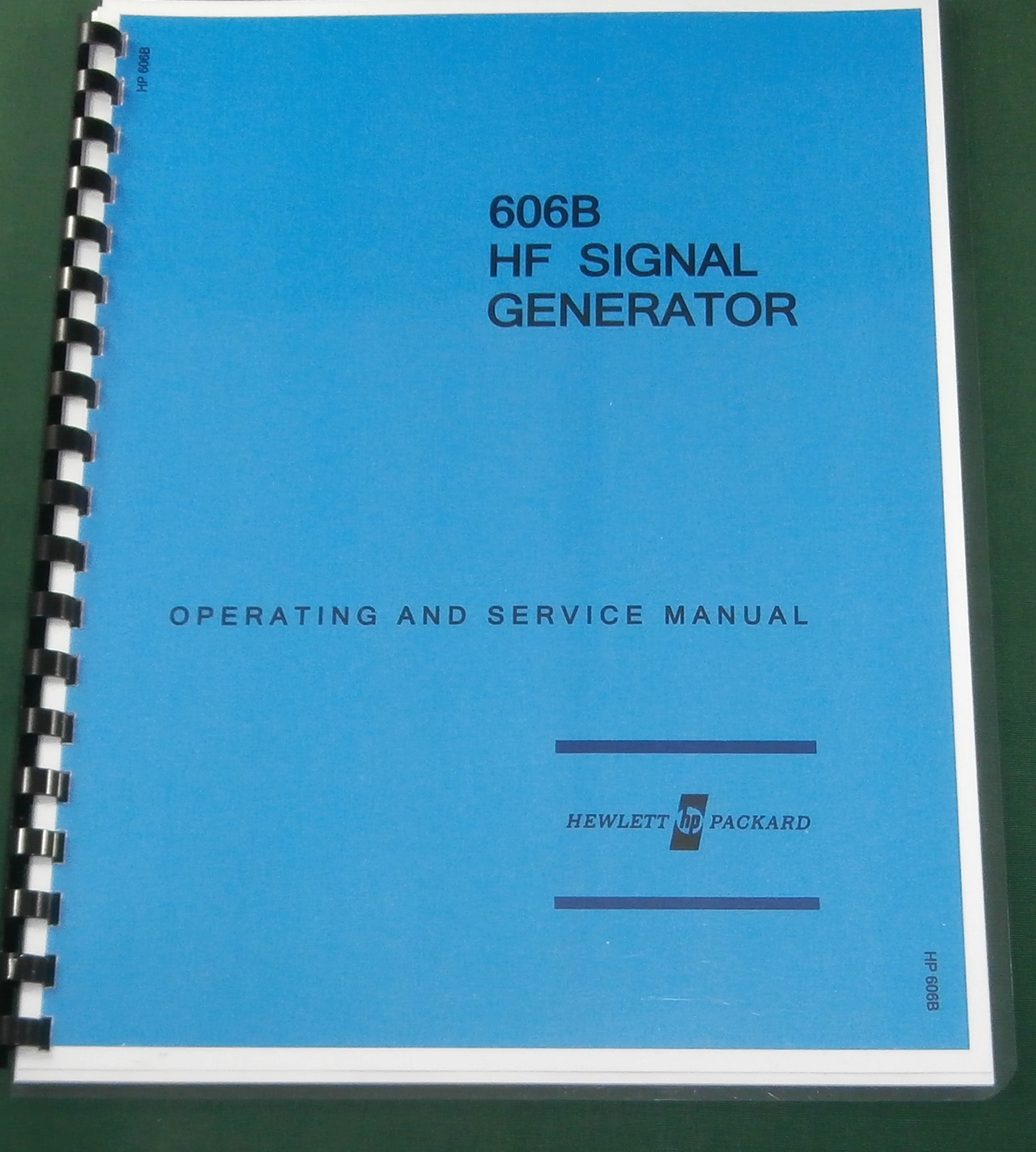 HP 606B Operation & Maintenance Manual