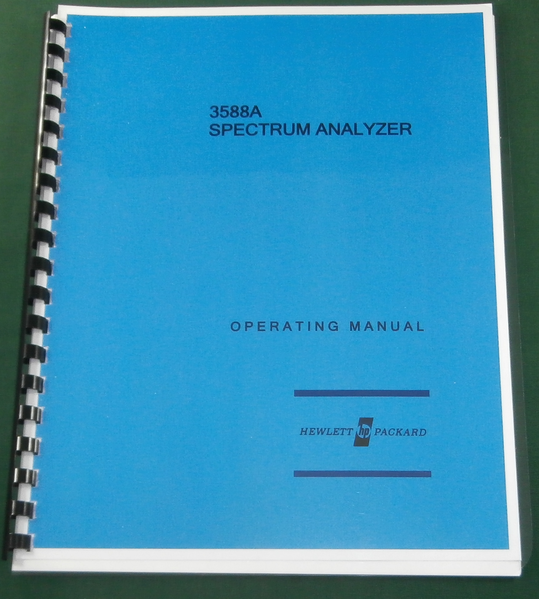 HP 3588A Operating Manual HP 3588A Operating Manual