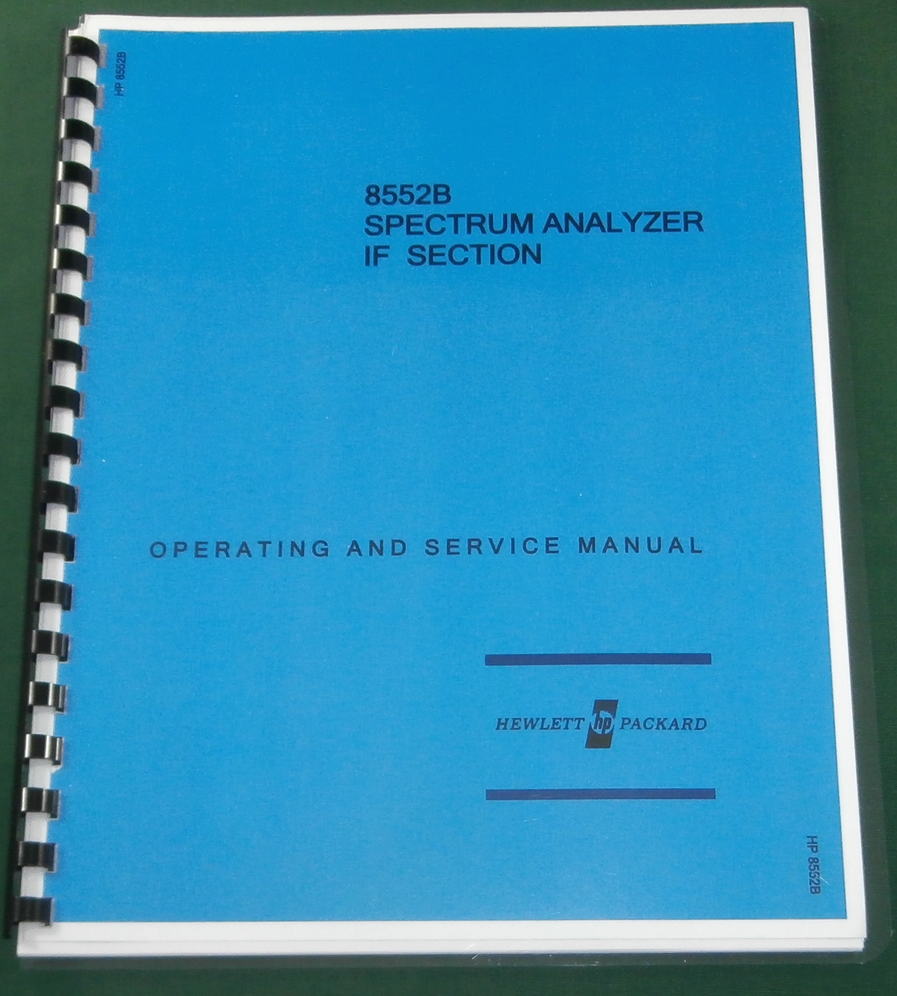 HP 8552B Service & Operation Manual