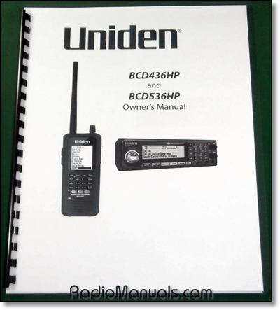 Uniden BCD436HP / BCD536HP Instruction Manual