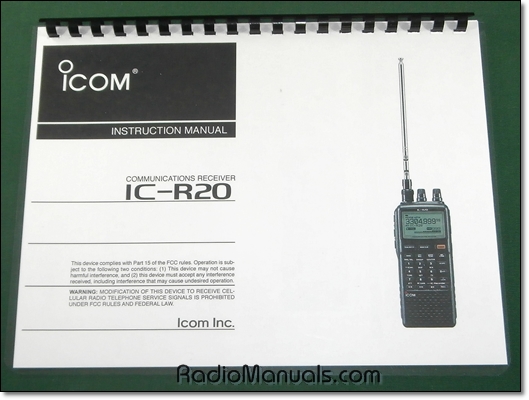 Icom IC-R20 Instruction Manual Icom IC-R20 Instruction Manual