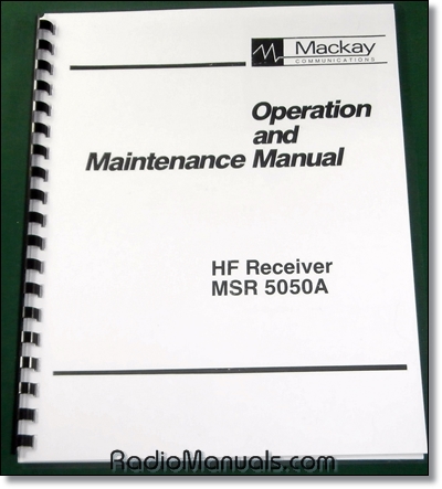 Mackay MSR 5050A Operation & Maintenance Manual - Click Image to Close