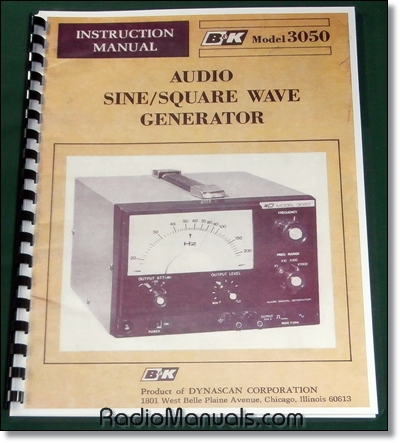 B&K 3050 Sine Wave Generator Manual