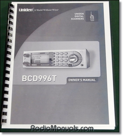 Uniden BCD996T Instruction Manual - Click Image to Close