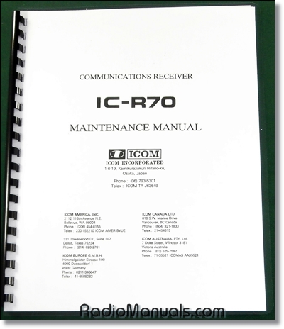Icom IC-R70 Service Manual