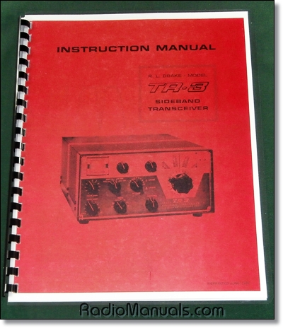 Drake TR-3 Instruction Manual Drake TR-3 Instruction Manual