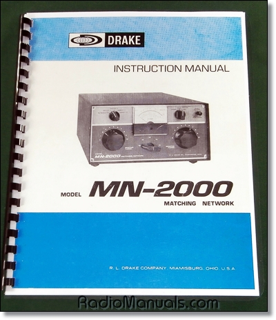 Drake MN-2000 Instruction Manual Drake MN-2000 Instruction Manual