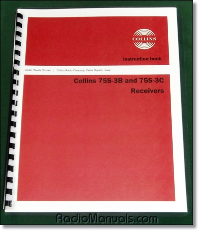 Collins 75S-3B 75S-3C Instruction manual - Click Image to Close