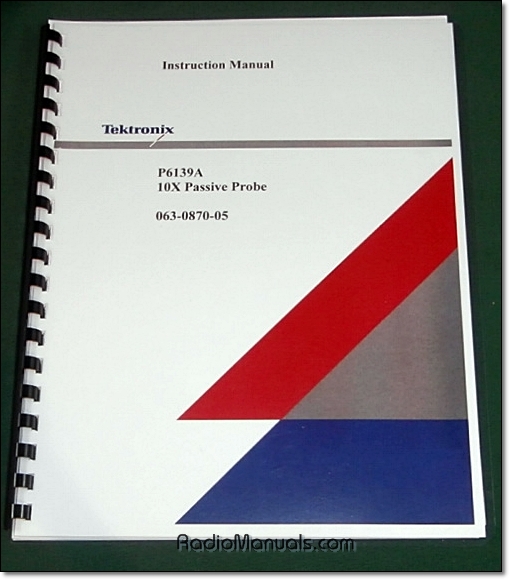 Tektronix P6139A Instruction Manual Tektronix P6139A Instruction Manual