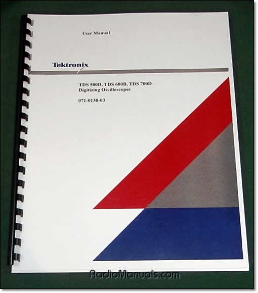 Tektronix TDS 500D TDS 600B TDS 700D User Manual