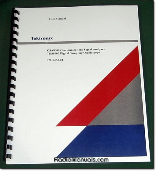 Tektronix CSA8000 / TDS8000 User Manual - Click Image to Close