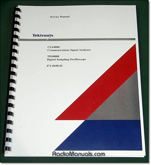 Tektronix CSA8000 / TDS8000 Service Manual Tektronix CSA8000 / TDS8000 Service Manual